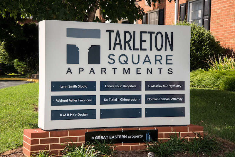 Tarleton Square Sign